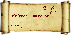 Hübner Jukundusz névjegykártya